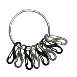 BigRing Steel 4 Blk/4 SS S-Biners