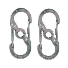 MicroLock Steel S-Biner 2-pk Stainless