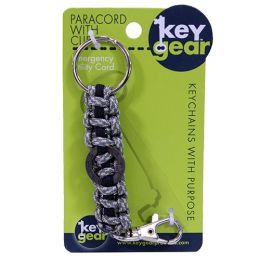 Paracord With Clip, Green Camo/Black